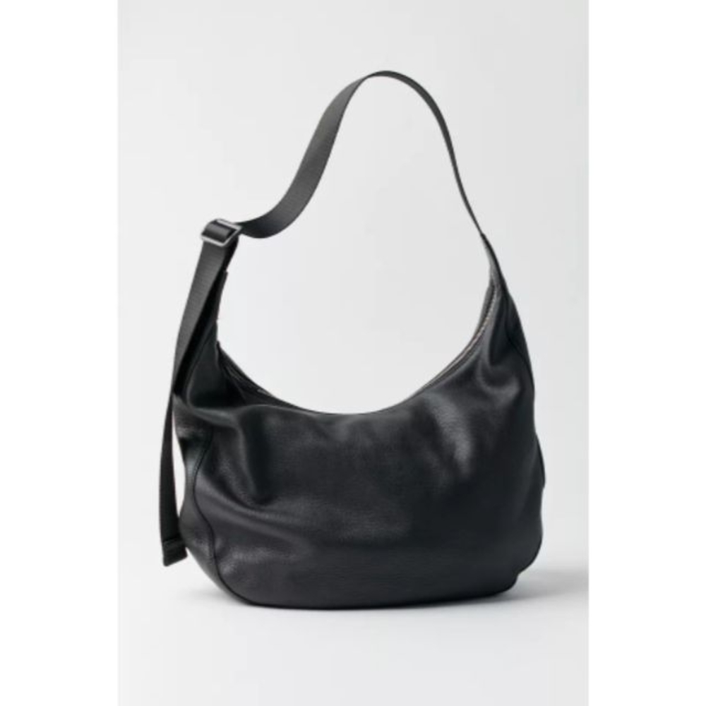 DISO: Large Black Leather Crescent.        DO NOT PURCHASE